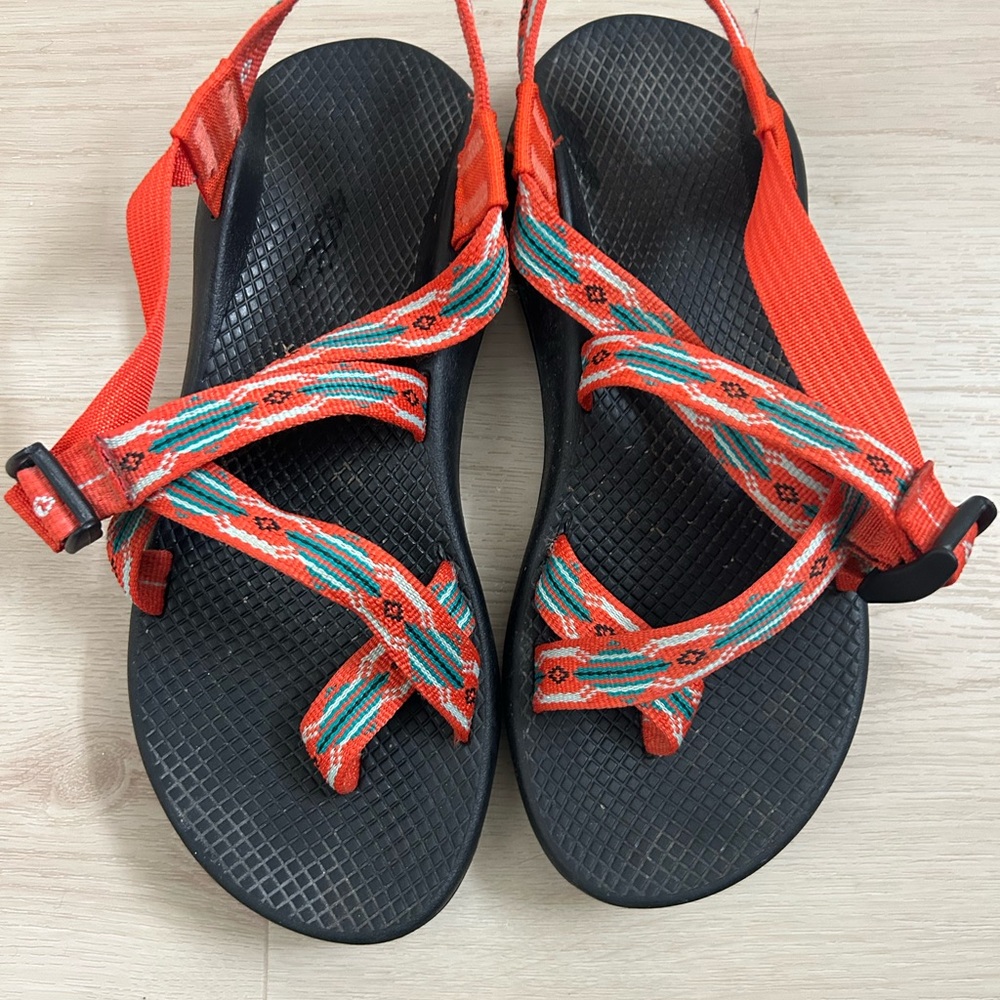 Chaco Pink and Teal Sandals- Size 9.